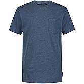 Lucky Brand Boys Short Sleeve Slub Pocket Crew Neck T-Shirt, Soft, Comfortable, Relaxed Fit