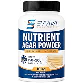 Nutrient Agar Powder 100 Grams - Evviva Sciences - Makes Over 150 to 200 Agar Petri Dishes - Easy to Use - Great Science Fair Projects - W/Experiment Ebook