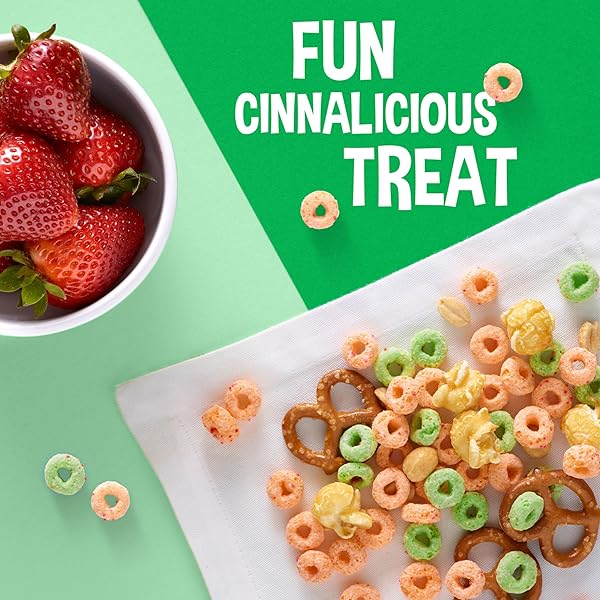 KELLOGG’S APPLE JACKS BREAKFAST CEREAL, KIDS SNACKS, FAMILY BREAKFAST, GIANT SIZE, ORIGINAL, 23OZ BOX (1 BOX)