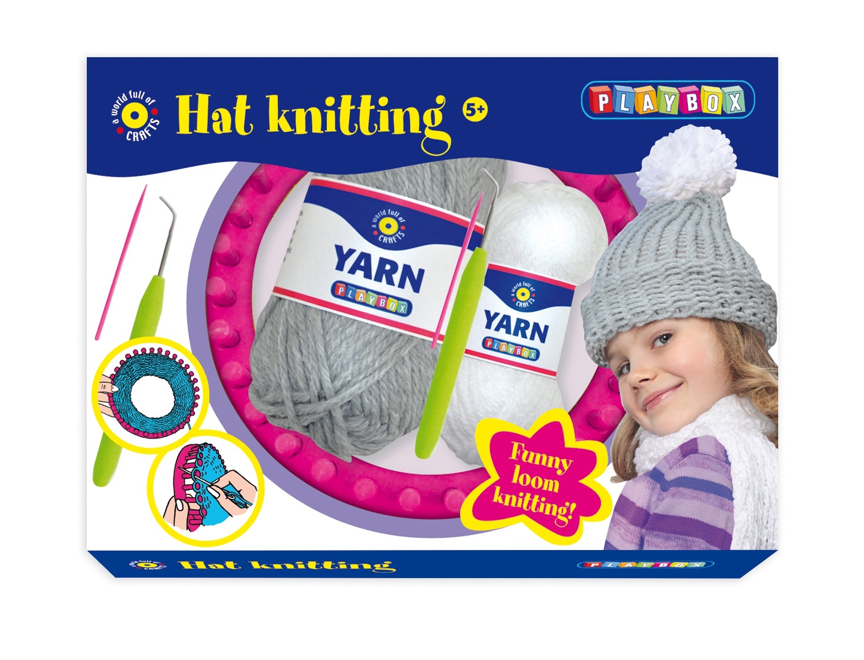 Playbox Hat Knitting Craft Set