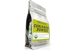 Spice Profile USDA Organic Coriander Powder, Lab Tested, Resealable 4 oz Pouch, Dhaniya Powder, Cilantro Molido