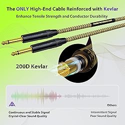 AA AUDIO ACCESSORY Gold Series Guitar Cable 15 ft