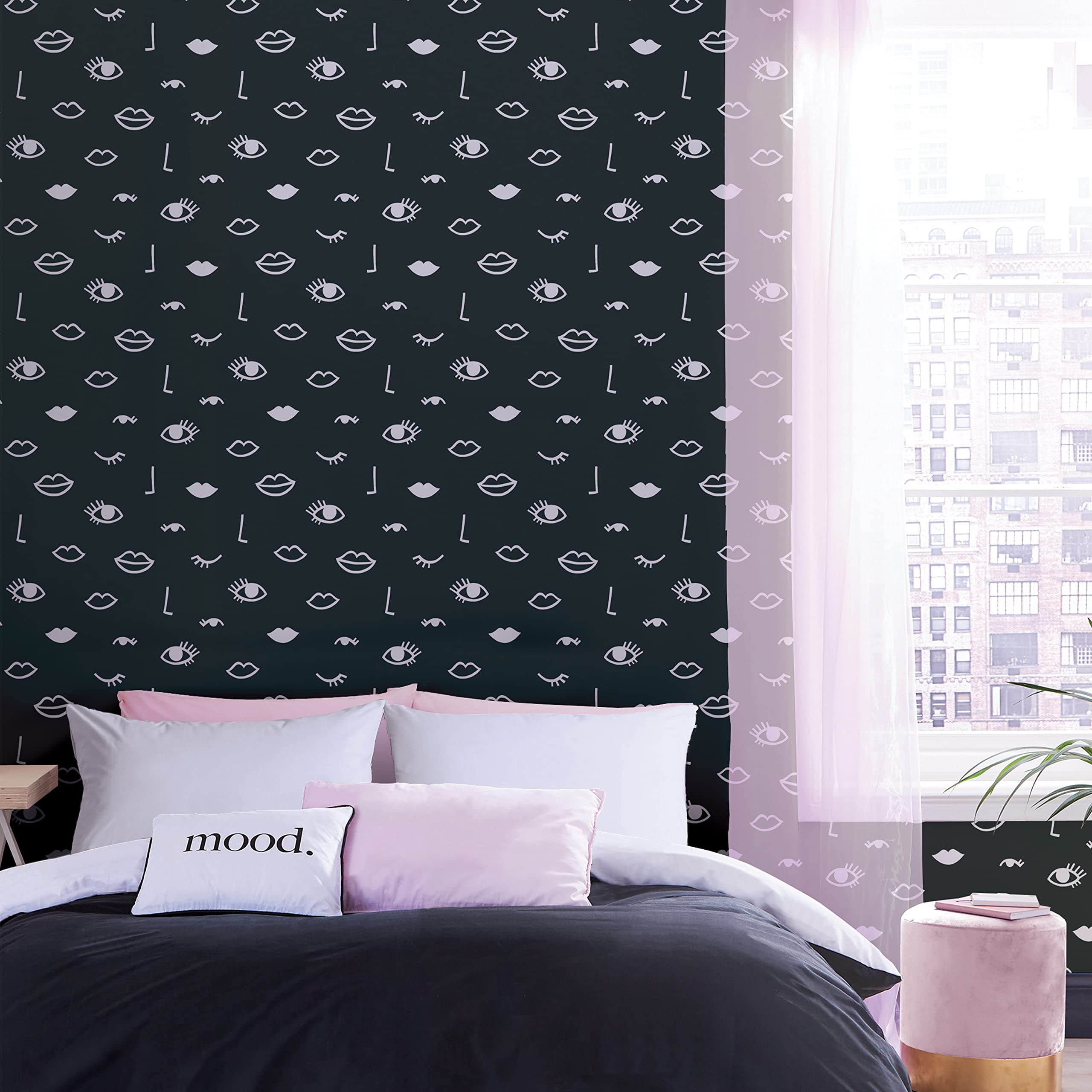 Sassy B Eye Woke Up Like This Wallpaper Black/White