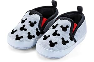 Disney Mickey & Minnie Mouse Infant Slip-On Shoes, Baby Crib Sneakers, Sizes 3–18 Months