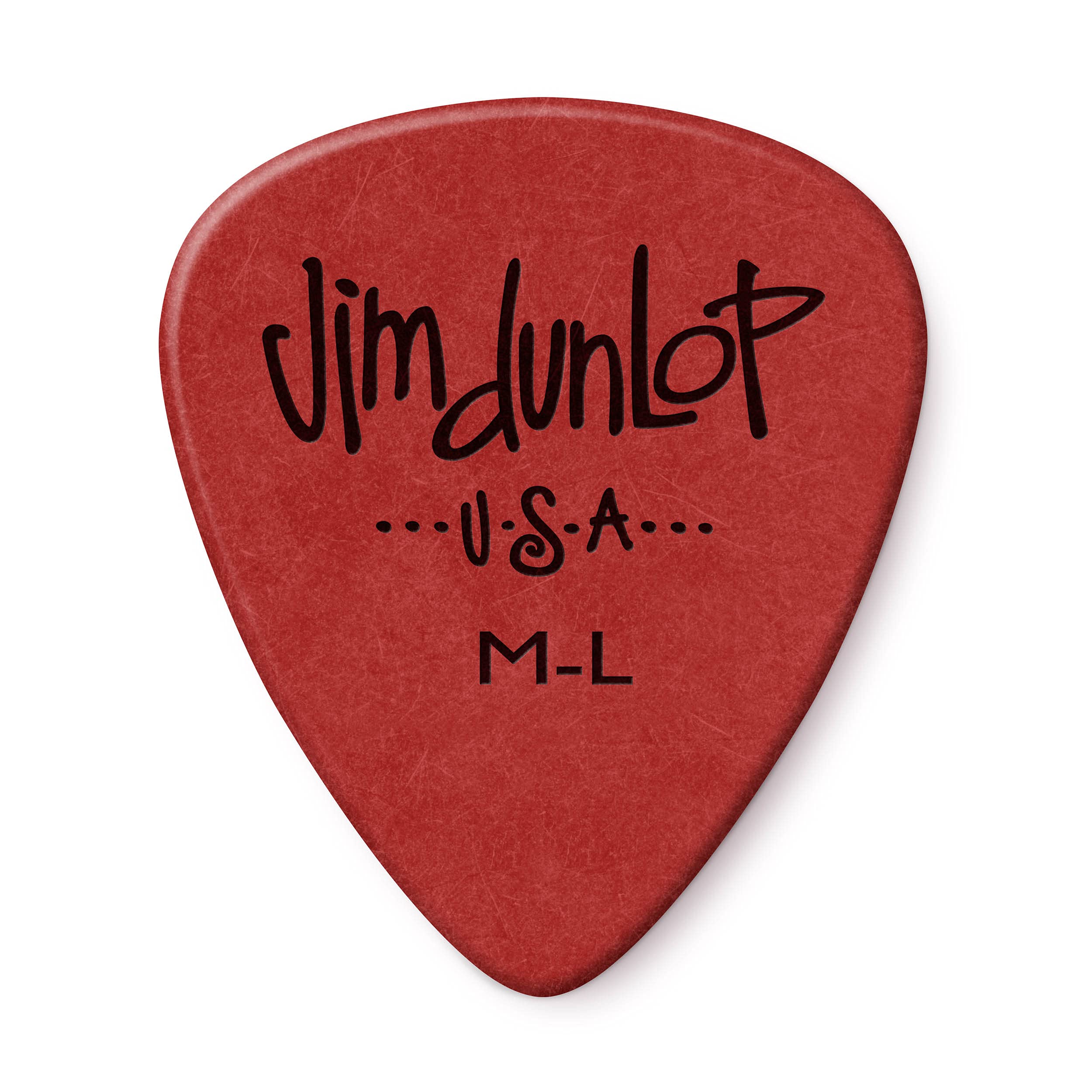 Jim Dunlop 479RML Guitar Picks, Medium/Light, Red