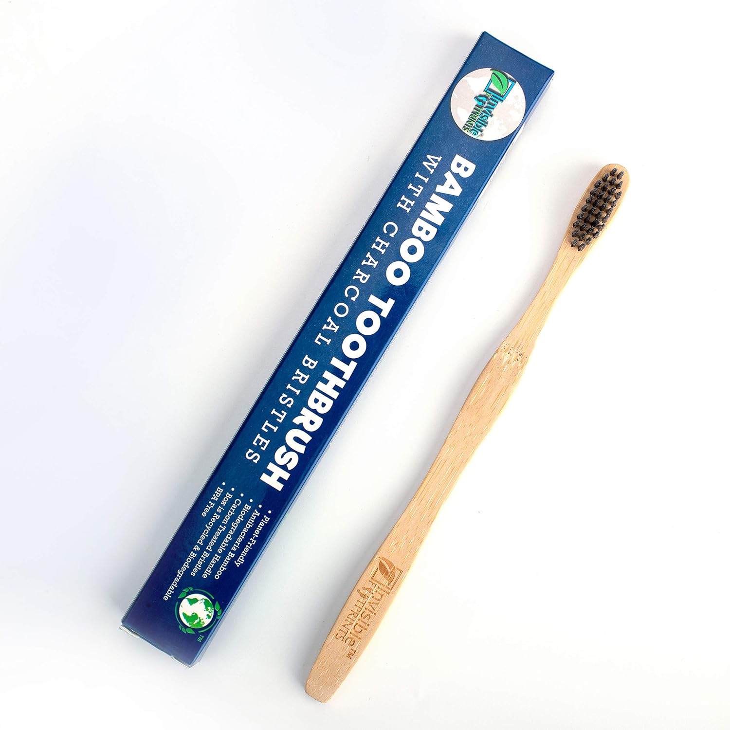 Bamboo Toothbrush by Invisible Footprints – Charcoal Zero-Waste ...
