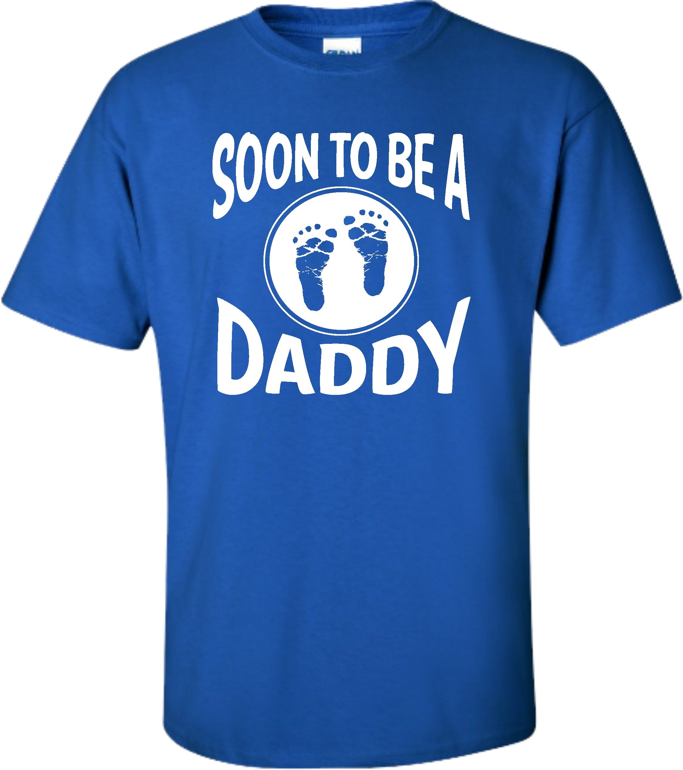  Royal Blue Adult Soon To Be A Daddy New Father T-shirt