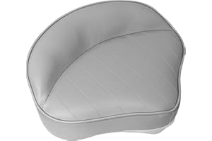 Vancus Casting Seats for Boat, Marine Grade Universal Pro Casting Fishing Bass Boat Seat Bike Butt Chair, Gray (1-Pack)