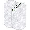 Bassinet Mattress Protector Fits 18" x 28" Graco day2dream, Munchkin Brica, 4moms Mamaroo and Pamo Babe 4 in 1 Portable Crib(not playard), Viscose Made from Bamboo Surface, Waterproof, Washer & Dryer