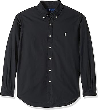 ralph lauren men solid sport oxford shirt