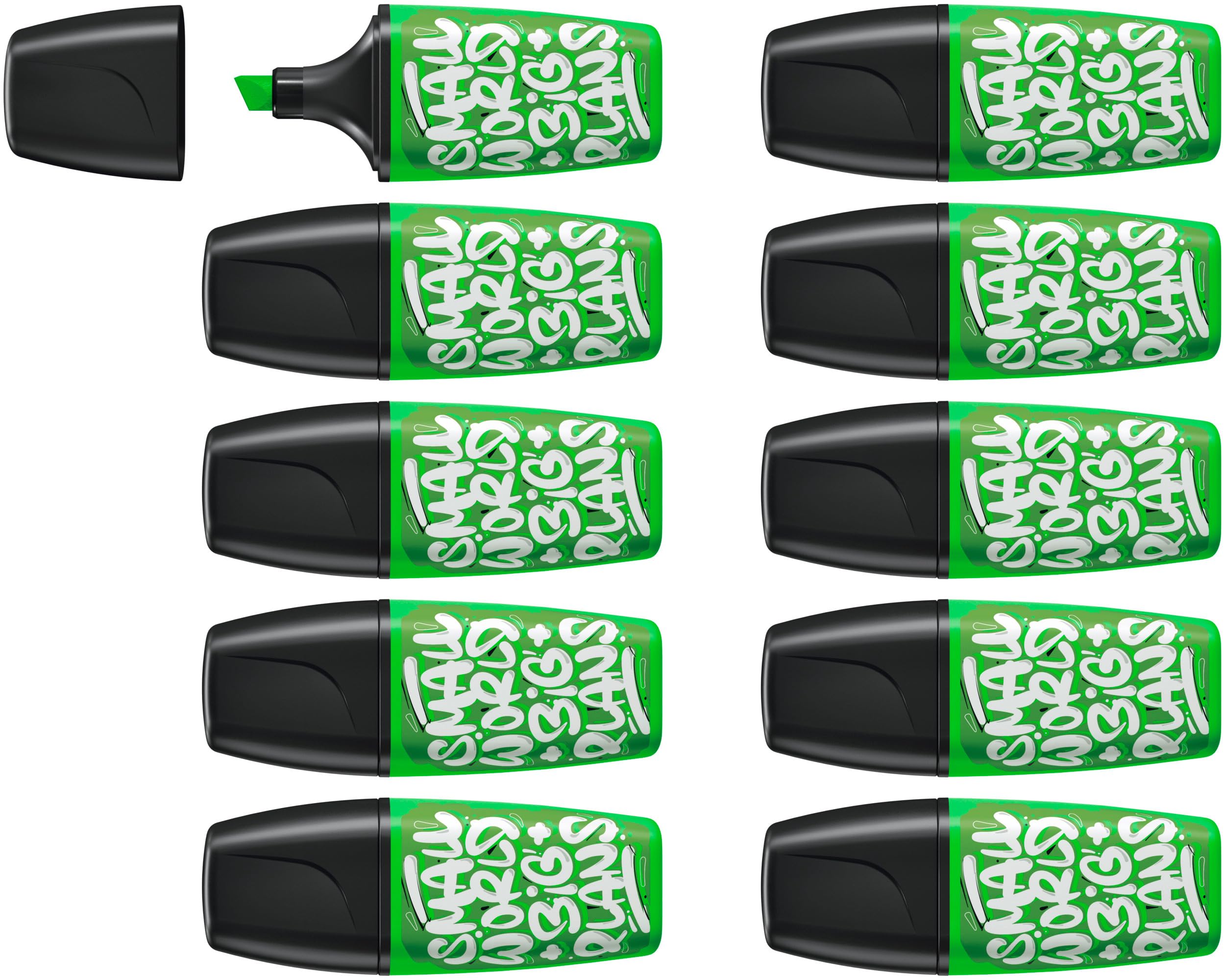 STABILO BOSS MINI by Snooze One - Highlighter - Pack of 10 - Green