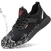 ulogu Waterproof Steel Toe Shoes for Men Women Lightweight Comfortable Puncture Proof Safety Work Sneakers Construction & Industrial