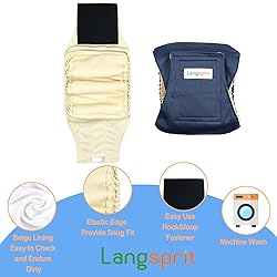 Langsprit Male Belly Bands for Dogs