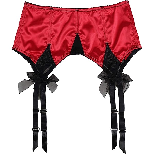 Amazon.com: TVRtyle Women's Black Satin Sexy Wide Straps Metal Clips Garter  Belts for Stockings S511 (Black, Small) : Clothing, Shoes & Jewelry