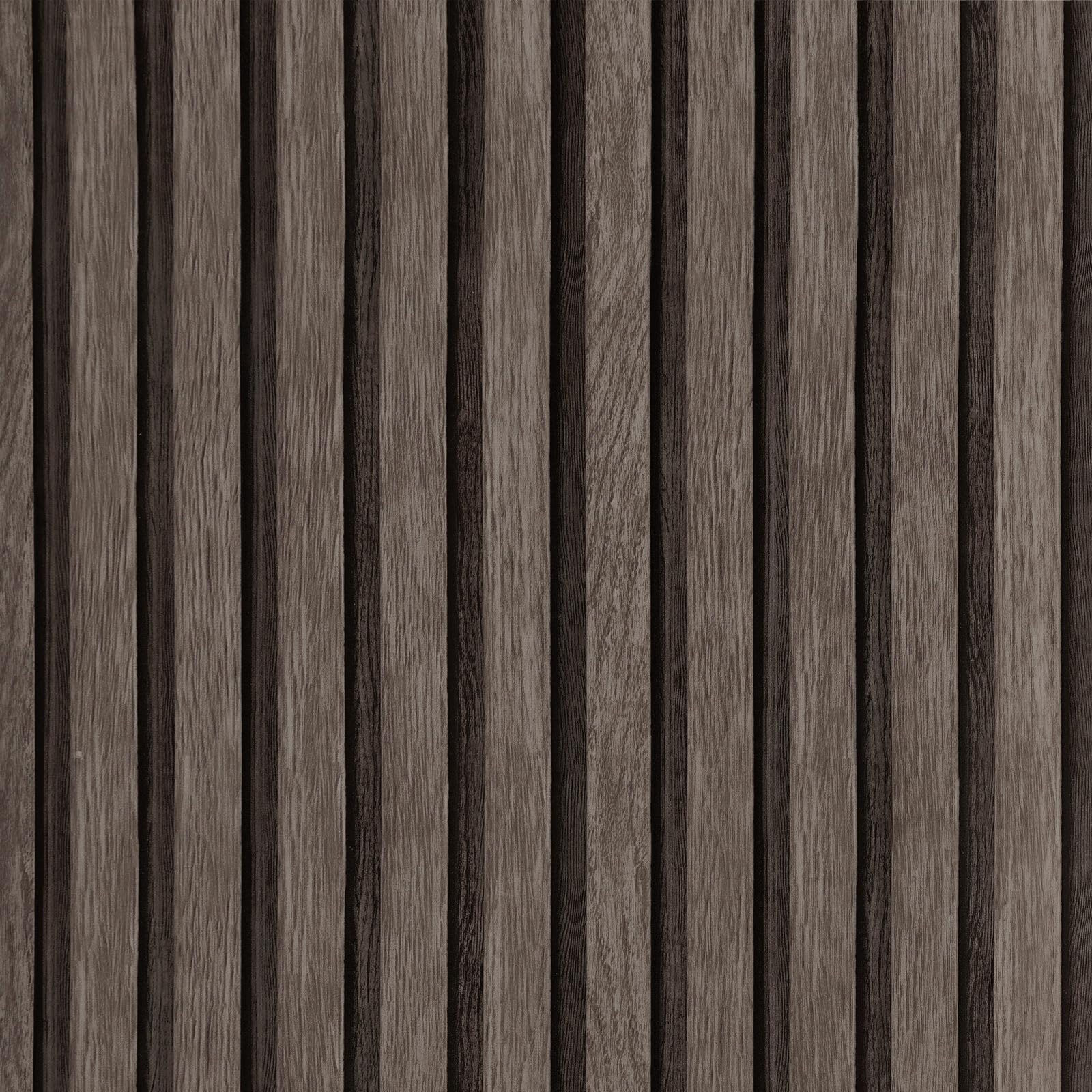 Photo 1 of Yun-aeon Natural Wood Peel and Stick Wallpaper Wood Slats - 17.3"x 120" Dark Brown Self-Adhesive Waterproof Vinyl Removable Wall Paper for Wall Decor Bedroom