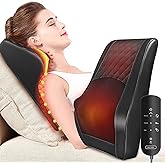 Boriwat Back Massager with Heat, 3D Kneading Massage Pillow for Back, Neck, Shoulder, Leg Pain Relief Deep Tissue, Gifts for Women Men Mom Dad