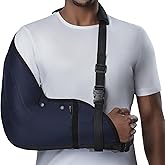 HIDROLIGHT - Immobilizer Arm Sling for Upper Limb Injuries - Arm Brace for Left and Right, Bursitis Elbow Brace, Arm Support Straps - Shoulder Support Immobilizer for Rotator Cuff - Black, Large