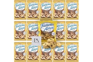 Famous Amos Cookies, Pack of 15, Individual 2oz Bite Size Bags of Famous Amos Chocolate Chip Cookies - Bulk Cookies Snacks (Purpalia Packaging)