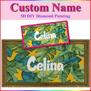 Amazon.com: Diamond Painting Custom Name Full Drill Photo Customized