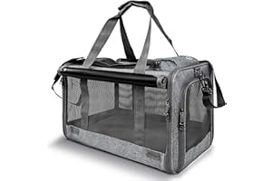 PETLYT Cat/Dog Carrier Bag, Lighter to Carry and Large Enough, Secure, Breathable, Collapsible, Soft-Shielding for Pet's Priv