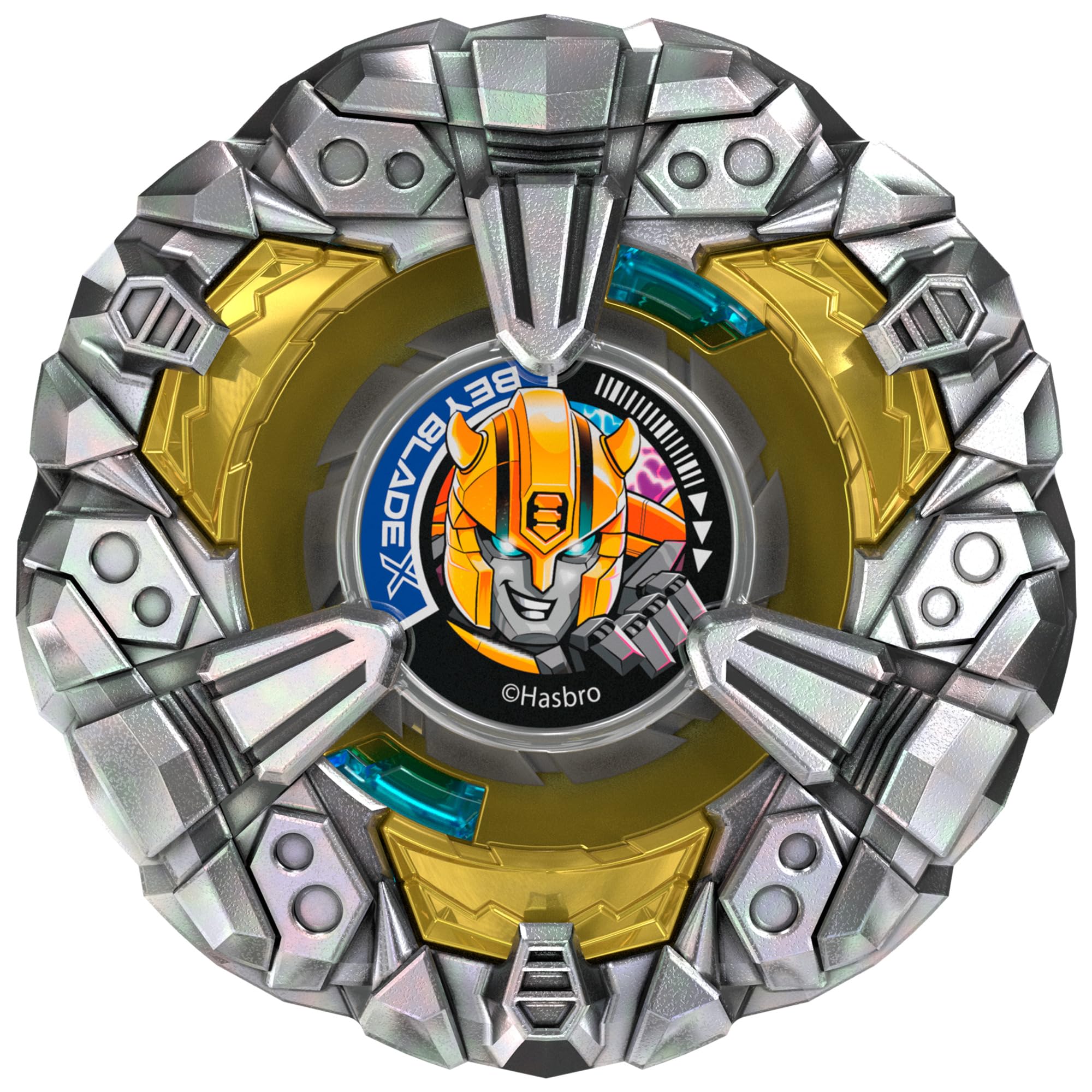 Beyblade X and Transformers Collab, Bumblebee 3-60GP vs. Shockwave 5-80O, 2 Takara Tomy Tops, 2 Launchers, Battling Top Game Toys, Ages 8+ (Amazon Exclusive)