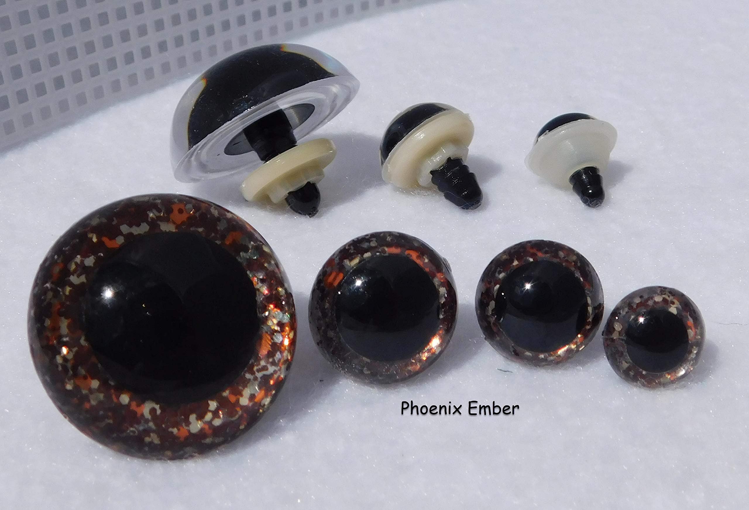 Safety Eyes Hand Painted Enchanted Series (21mm, Phoenix Ember)