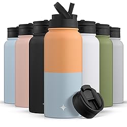 JoyJolt Triple Insulated Water Bottle with Straw
