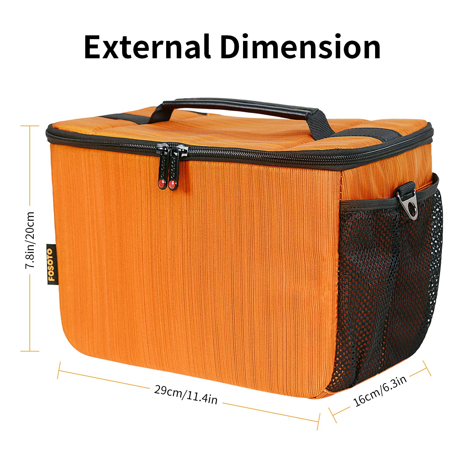 FOSOTO DSLR Camera Shoulder Crossbody Bag Compatible for Canon EOS Rebel T8i T6 T7 T100 SL3 80D 850D 2000D D850 D7500 D5600 D3500 D60 SLR Pentax K-3 Mark III K-70 and Lenses Messenger Bag