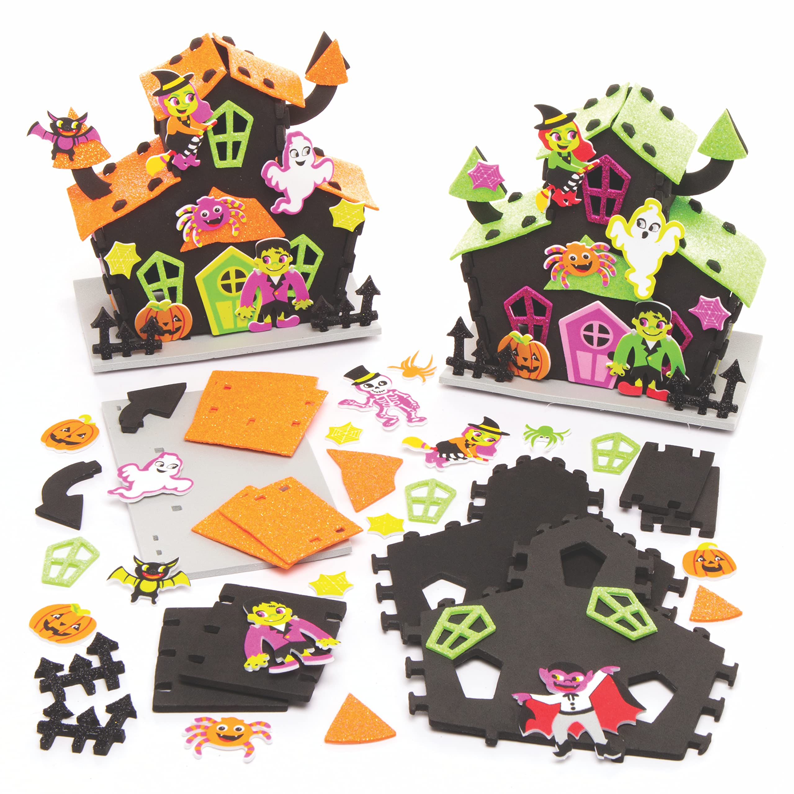 Baker Ross Haunted House Kits For Halloween Decorations, Arts and Crafts, Gifts, Party Activities and more (Pack of 2)