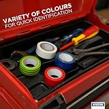 Status Electrical Tape 5 Pack 10m Assorted Colours PVC Insulation Tape view 5