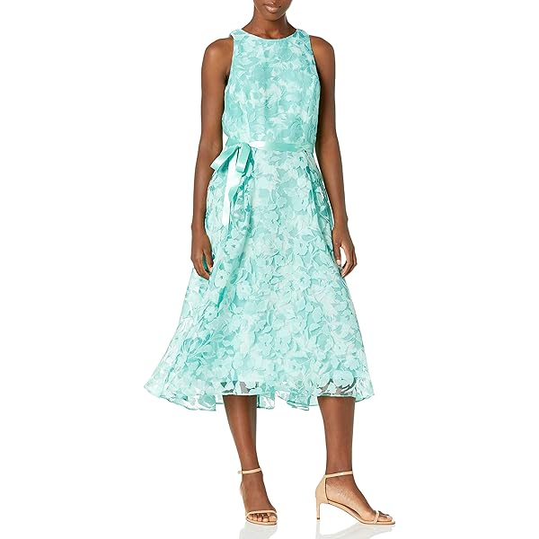 Tahari ASL Womens Floral Embroidered Semi-Formal Dress Tan 12 at Amazon  Women's Clothing store
