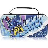 Disney Stitch Nintendo Switch 2 Case | Protective Hard Shell Carrying Case for Nintendo Switch 2 Console | Portable Travel Pouch for Switch 2 Accessories, Games & Storage | Gamer Tween Design