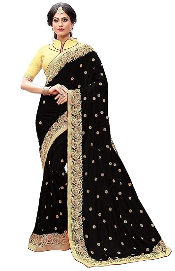 Embroidery saree amazon Clearance