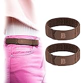 BeltBro For Women No Buckle Elastic Belt — Fits 1 Inch Belt Loops, Easy To Use