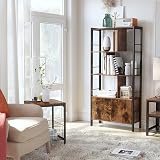 VASAGLE Bookshelf Storage Shelf Large Bookcase with Doors LBC022B01 view 2