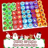 KAHEIGN 54Pcs Christmas Self-Inking Stamps 27 Styles Santa Snowflake Xmas Kids view 3