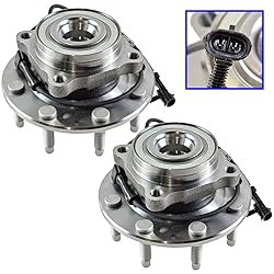 TRQ 2 Piece Front Wheel Bearing & Hub Assembly Set