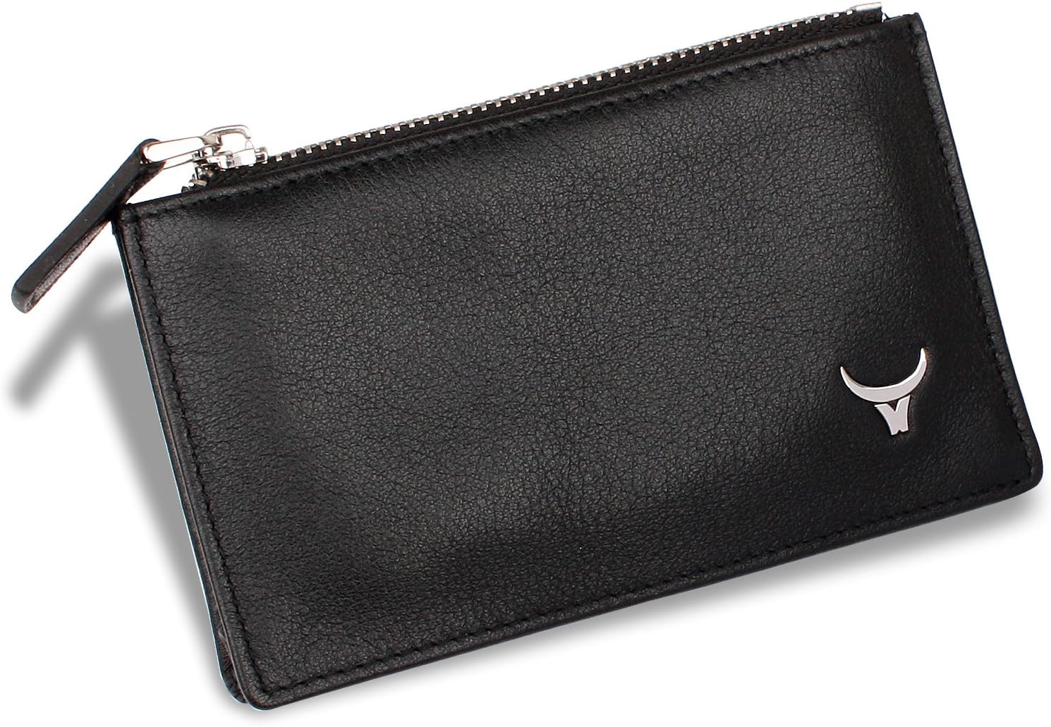 TuocoBMW Genuine Leather Multiple Key Holder Black with 2 Metal Keychains