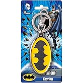 DC Batman Colored Logo Pewter Key Ring