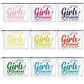 Reginary Girls Weekend Gifts Favors Girls Weekend Makeup Bags Toiletry Cosmetic Bag Bestie Friendship Gifts for Women Wedding Bachelorette Mother's Day Party Favors