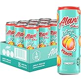 Alani Nu Juicy Peach Sugar Free Energy Drink (Pack of 12)