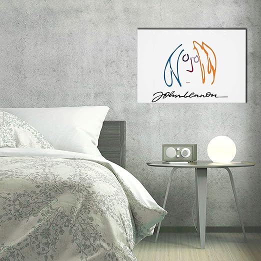 Amazon Co Jp ジョン レノン 壁の絵 壁掛け 部屋飾り インテリア絵画 リビング絵画アートプリントポスタ装飾 祝い 贈り物 フレームレス装飾塗装 40 60cm ホーム キッチン