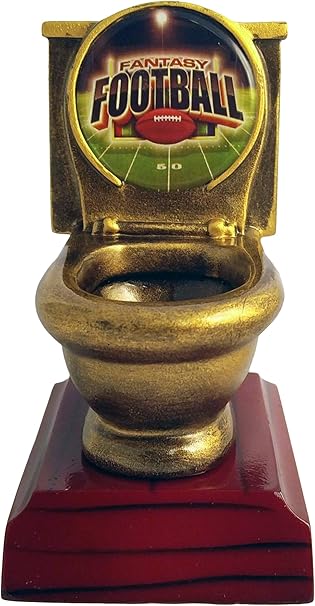 Amazon.com : Decade Awards Fantasy Football Toilet Bowl Trophy - Gold