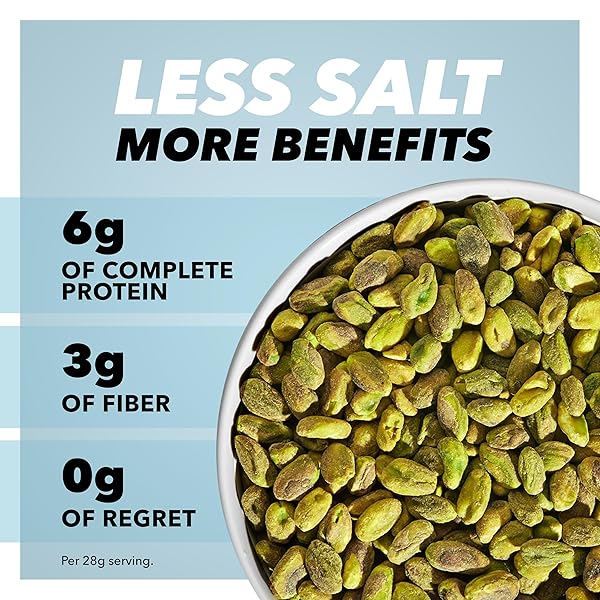 WONDERFUL PISTACHIOS NO SHELLS, LIGHTLY SALTED NUTS, 6 OUNCE RESEALABLE BAG, PROTEIN SNACKS, GLUTEN FREE, HEALTHY SNACK (PACKAGING MAY VARY)