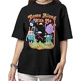 Adventure Time Characters Come Along with Me Cartoon Casual Adult Unisex Men's &amp; Women's Short Sleeve T-Shirt