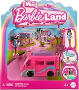 Barbie Mini BarbieLand Doll & DreamCamper Vehicle Set 1.5 inch HYF39