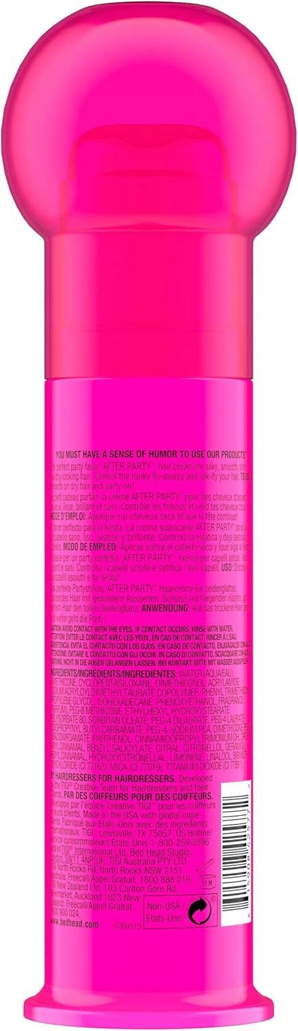 Tigi Bed Head After Party Smoothing Cream, 3.4 Ounce : Beauty