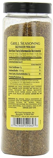 DURKEE GRILL SEASONING – 22 OZ. CONTAINER, 6 PER CASE