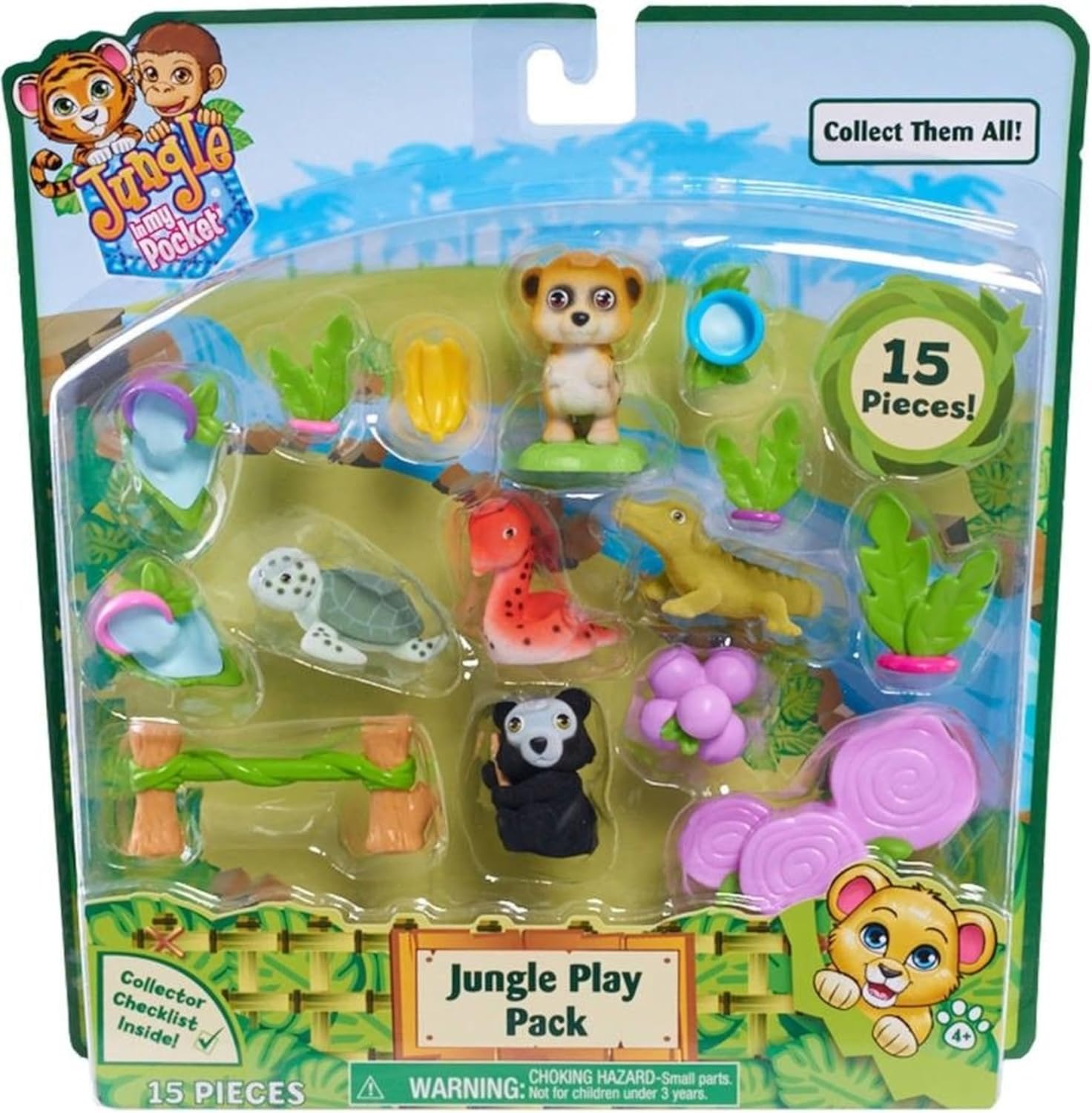 Jungle In My Pocket Jungle Play Pack 15 Pieces B BigaMart