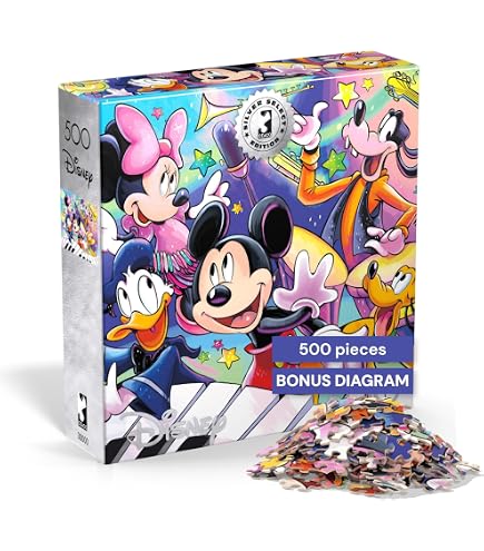 Educa - 2 Puzzle Da 48 Pezzi Per Bambini, Mickey And The Roadster Racers, Dimensioni 28x20 Cm, Dai 3 Anni